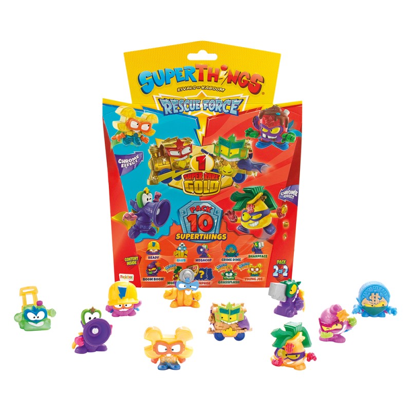 Superthings Μικροπλάσματα Rescue Force Blister  9+1 Φιγούρες Για 4+ Χρονών