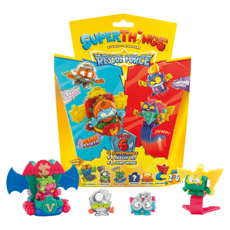 Superthings Μικροπλάσματα Rescue Force Blister 6 Φιγούρες με Αξεσουάρ Για 4+ Χρονών