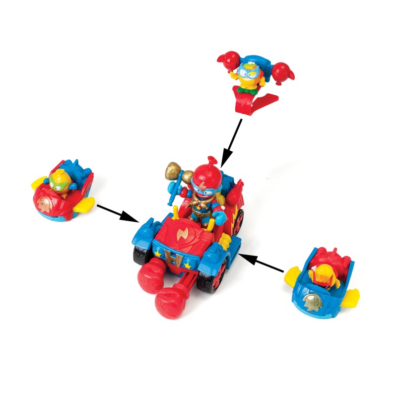 Superthings Μικροπλάσματα Σετ Οχήματα Με 4 Φιγούρες Ballon Boxer Για 3+ Χρονών