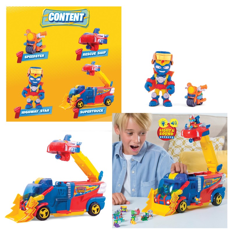 Superthings Μικροπλάσματα Όχημα Με Φώτα Και Ήχους 2 Σε 1 Rescue Truck Για 3+ Χρονών