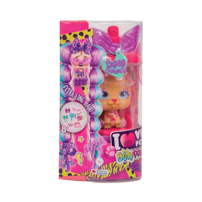 VIP Pets Σειρά 3 Bow Power Συλλεκτική Κούκλα με Απίστευτα Μακριά Μαλλιά