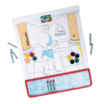 Giga Block Σετ Ζωγραφικής Μυθολογία Οι Θεοί Του Ολύμπου 5 Σε 1 Για 3+ Χρονών