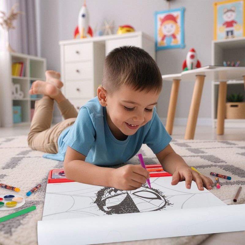 Giga Block Σετ Ζωγραφικής Marvel Spiderman 5 Σε 1 Για 3+ Χρονών