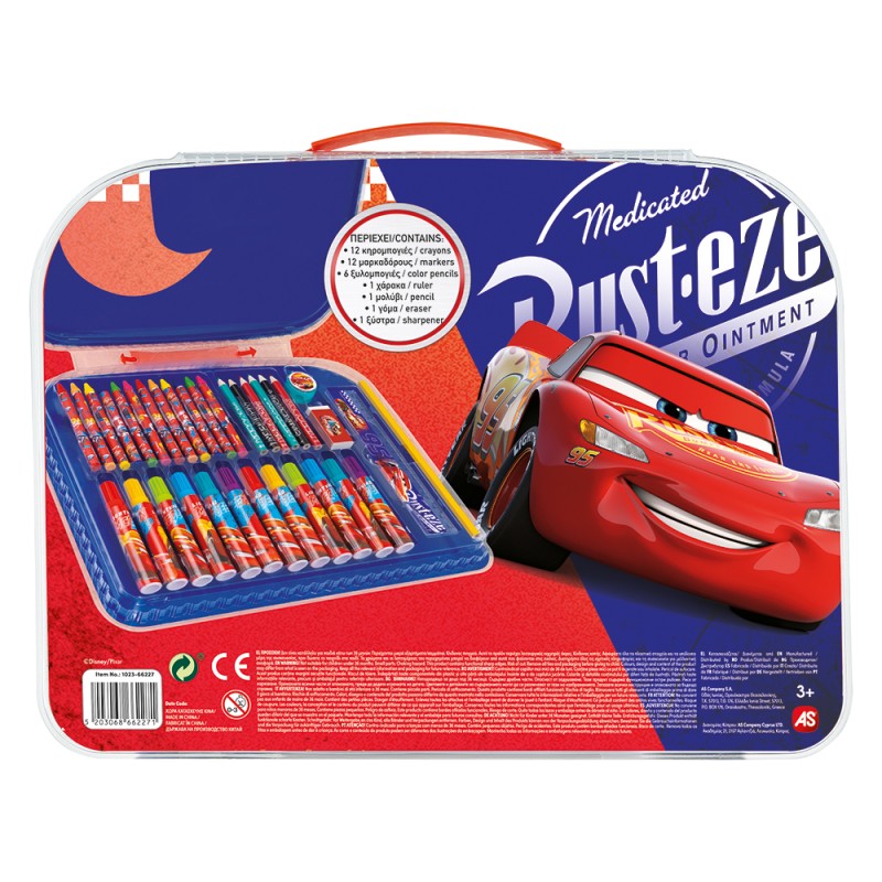 AS Art Case Σετ Ζωγραφικής Disney Cars Για 3+ Χρονών