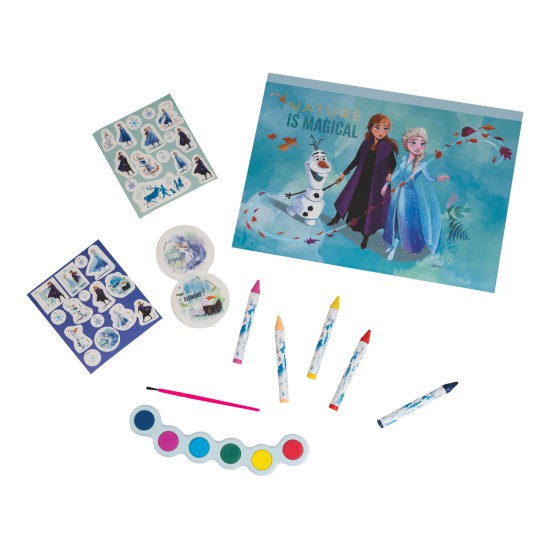 AS Σετ Ζωγραφικής Disney Frozen Σε Διάφανη Τσάντα Για 3+ Χρονών