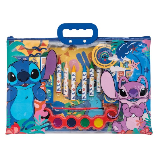 AS Σετ Ζωγραφικής Disney Stitch Σε Διάφανη Τσάντα Για 3+ Χρονών AS Σετ Ζωγραφικής Disney Stitch Σε Διάφανη Τσάντα Για 3+ Χρονών