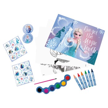 AS Σετ Ζωγραφικής Frozen Icy Adventure με Διάφανη Τσάντα Για 3+ Ετών