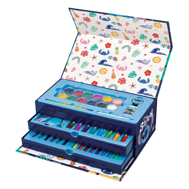 AS Σετ Ζωγραφικής Σε Χάρτινο Βαλιτσάκι Disney Stitch Για 3+