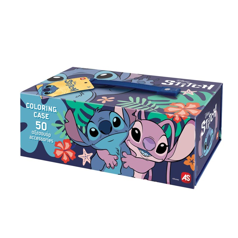 AS Σετ Ζωγραφικής Σε Χάρτινο Βαλιτσάκι Disney Stitch Για 3+