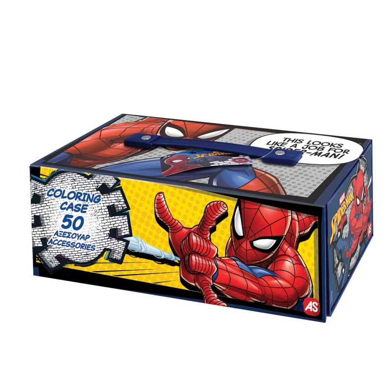 AS Σετ Ζωγραφικής Σε Χάρτινο Βαλιτσάκι Marvel Spider-Man Για 3+