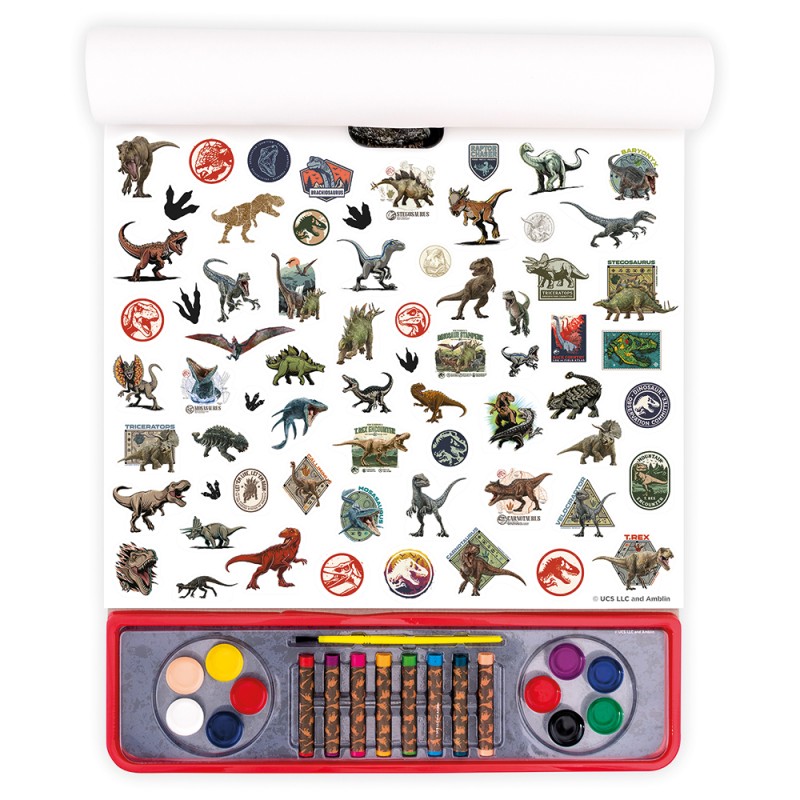 Giga Block Σετ Ζωγραφικής Jurassic World 4 Σε 1 Για 3+ Χρονών