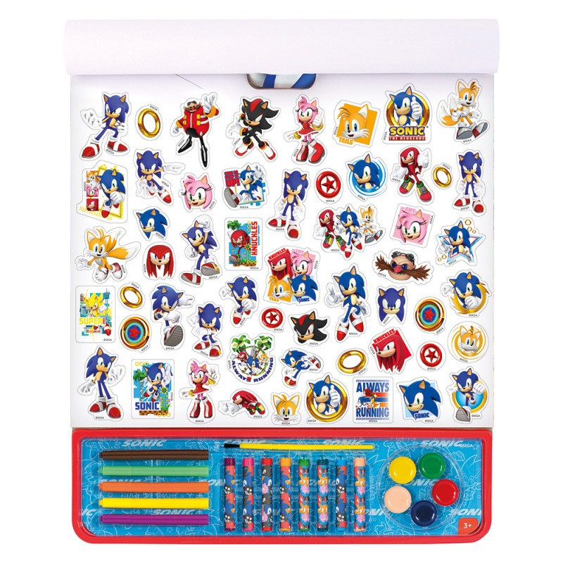 Giga Block Σετ Ζωγραφικής Sonic The Hedgehog 5 Σε 1 Για 3+ Χρονών