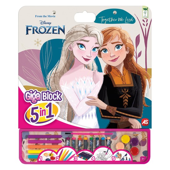 Giga Block Σετ Ζωγραφικής Disney Frozen 5 Σε 1 Για 3+ Χρονών Giga Block Σετ Ζωγραφικής Disney Frozen 5 Σε 1 Για 3+ Χρονών