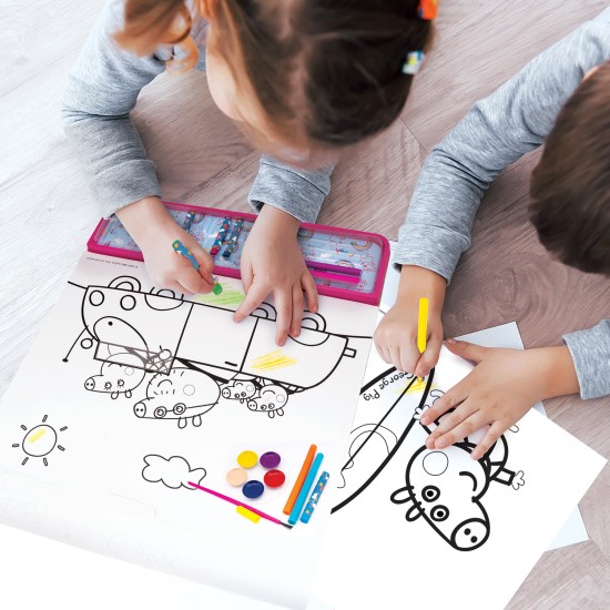 Giga Block Σετ Ζωγραφικής Peppa Pig 5 Σε 1 Για 3+ Χρονών Giga Block Σετ Ζωγραφικής Peppa Pig 5 Σε 1 Για 3+ Χρονών