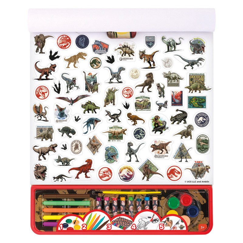 Giga Block Σετ Ζωγραφικής Jurassic World 5 Σε 1 Για 3+ Χρονών