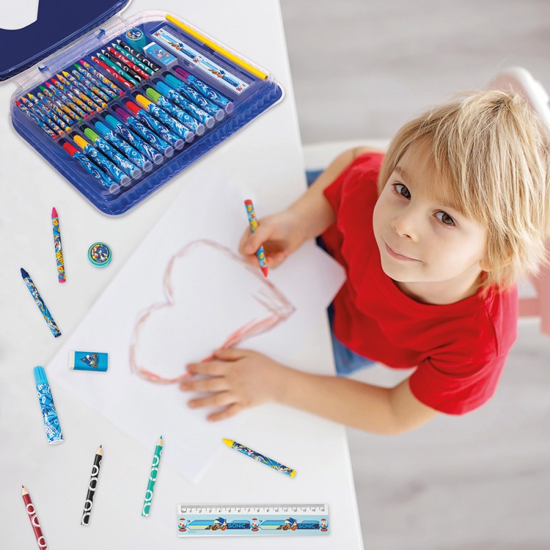 AS Art Case Σετ Ζωγραφικής Sonic The Hedgehog Για 3+ Χρονών