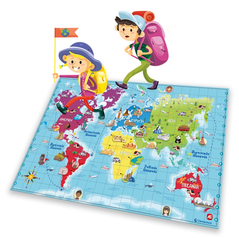 Εξυπνούλης Εκπαιδευτικό Παιχνίδι Γνωρίζω Τον Κόσμο Για 6+ Χρονών