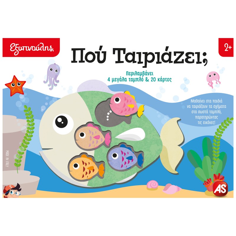 Εξυπνούλης Εκπαιδευτικό Παιχνίδι Πού Ταιριάζει; Για 2+ Χρονών