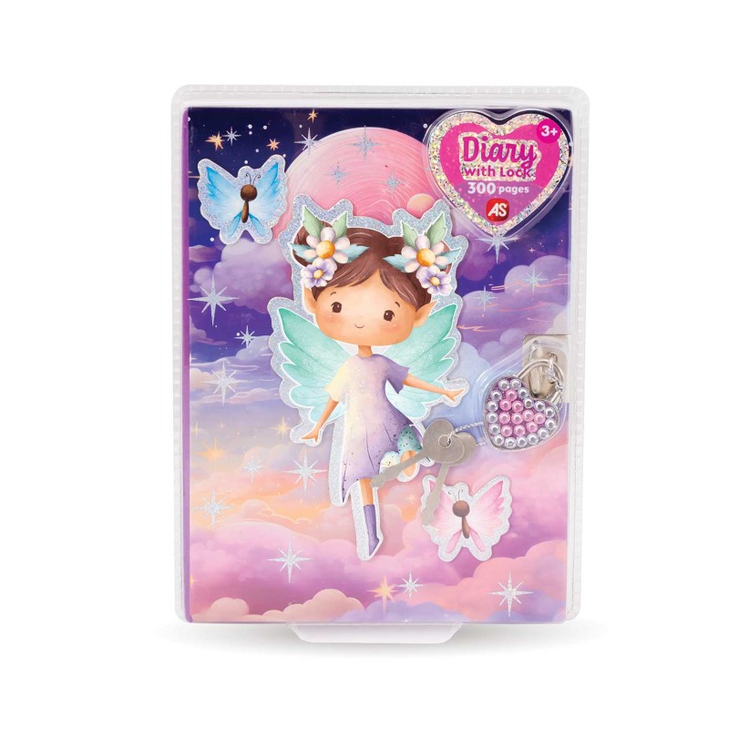 AS Ατζέντα Μεγάλη Με Κλειδαριά Σε 3 Σχέδια Για 3+ Χρονών