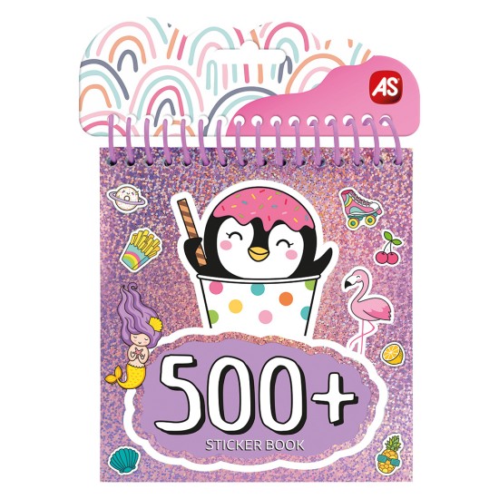 AS Sticker Book Τετράδιο Με 500 Αυτοκόλλητα Για 3+ Χρονών