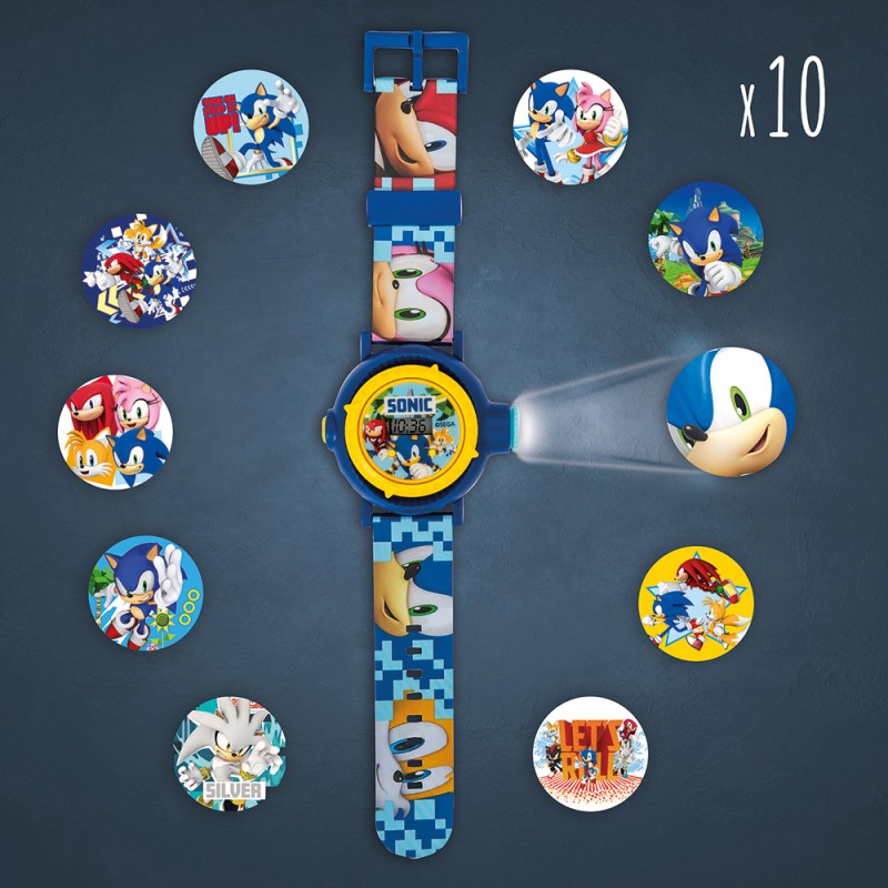AS Παιδικό Ψηφιακό Ρολόι Προτζέκτορας Sonic Για 3+ Χρονών