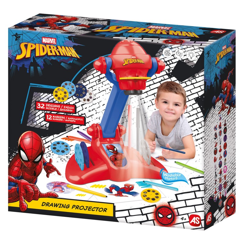 AS Προτζέκτορας Ζωγραφικής Spiderman Για 4+ Χρονών
