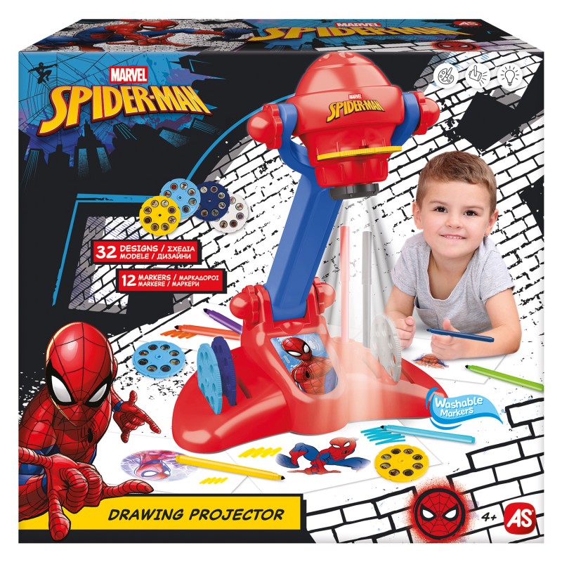 AS Προτζέκτορας Ζωγραφικής Spiderman Για 4+ Χρονών