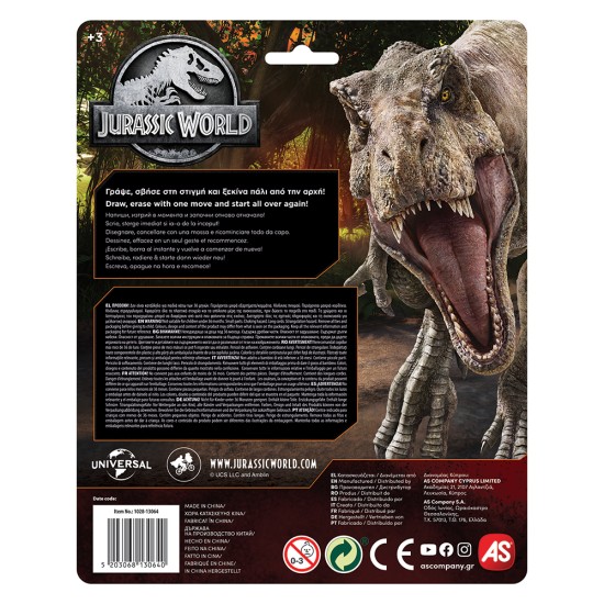 AS Πίνακας Γράψε - Σβήσε Travel Jurassic World Για 3+ Χρονών