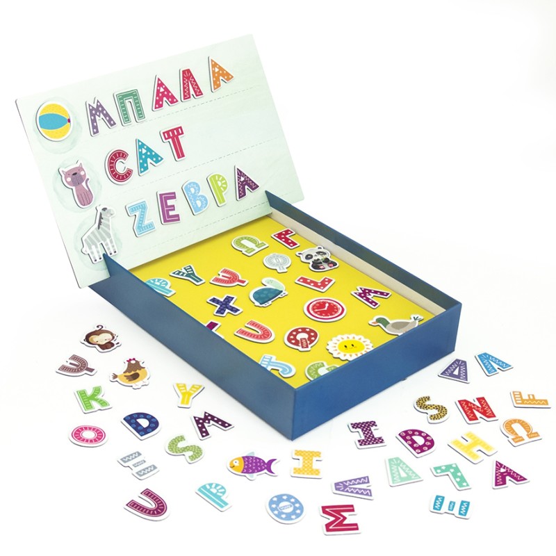 AS Magnet Box Αλφαβήτα 91 Εκπαιδευτικοί Χάρτινοι Μαγνήτες Για 3+ Χρονών