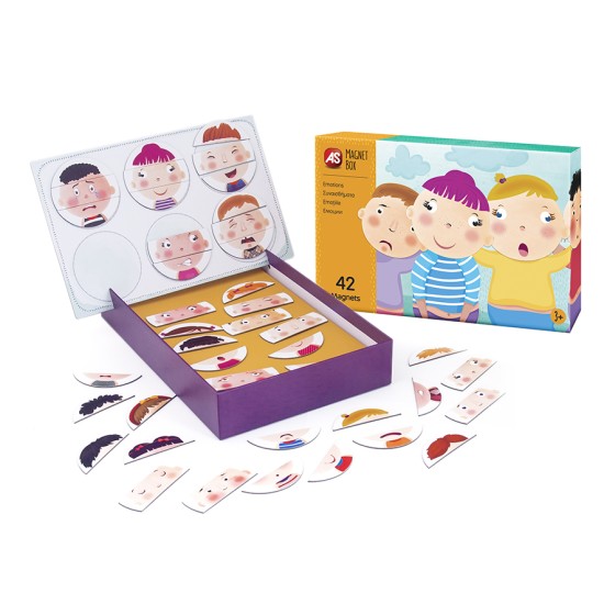 AS Magnet Box Συναισθήματα 42 Εκπαιδευτικοί Χάρτινοι Μαγνήτες Για 3+ Χρονών AS Magnet Box Συναισθήματα 42 Εκπαιδευτικοί Χάρτινοι Μαγνήτες Για 3+ Χρονών