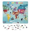 AS Magnet Box Παγκόσμιος Χάρτης 45 Εκπαιδευτικοί Χάρτινοι Μαγνήτες Για 3+ Χρονών