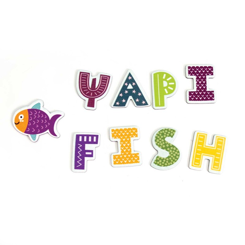 HappiHobbi Αλφαβήτα 91 Εκπαιδευτικοί Χάρτινοι Μαγνήτες Για 4+ Χρονών