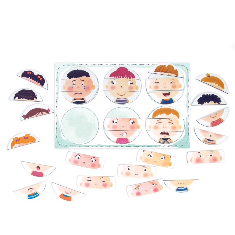 HappiHobbi Συναισθήματα 42 Εκπαιδευτικοί Χάρτινοι Μαγνήτες Για 3+ Χρονών