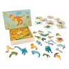 HappiHobbi Δεινόσαυροι 45 Εκπαιδευτικοί Χάρτινοι Μαγνήτες Για 4+ Χρονών