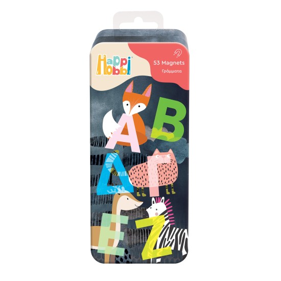 HappiHobbi Magnet Tin Γράμματα & Αριθμοί Εκπαιδευτικοί Χάρτινοι Μαγνήτες Για 3+ Χρονών HappiHobbi Magnet Tin Γράμματα & Αριθμοί Εκπαιδευτικοί Χάρτινοι Μαγνήτες Για 3+ Χρονών