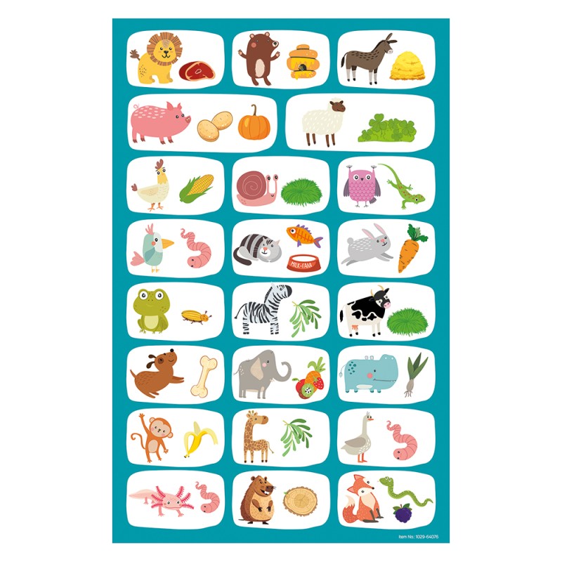 HappiHobbi Ζωάκια 45 Εκπαιδευτικοί Χάρτινοι Μαγνήτες Για 3+ Χρονών