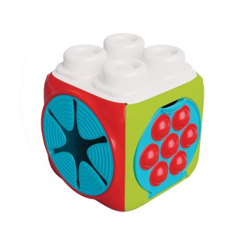 Soft Clemmy Αισθητηριακός Κύβος Δραστηριοτήτων Με 4 Μαλακά Premium Τουβλάκια Για 6-36 Μηνών