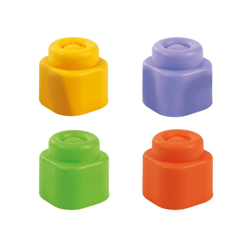 Soft Clemmy Αισθητηριακός Κύβος Δραστηριοτήτων Με 4 Μαλακά Premium Τουβλάκια Για 6-36 Μηνών