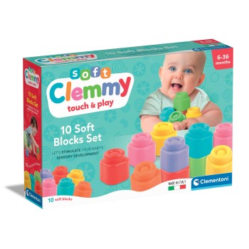 Soft Clemmy Touch & Play Μαλακά Premium Τουβλάκια 10 τμχ Για 6-36 Μηνών