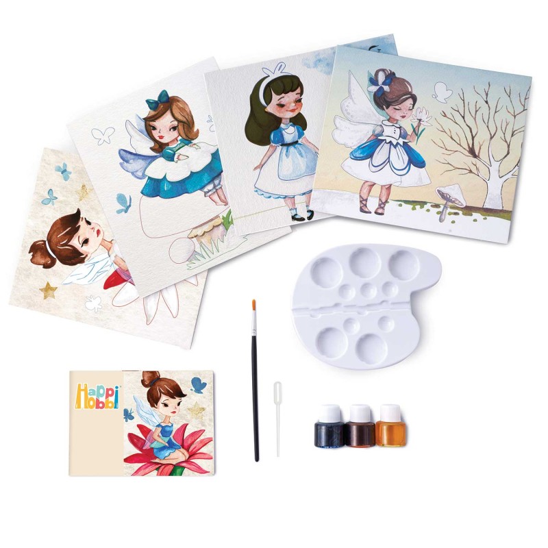 HappiHobbi Art Νερομπογιές Νεράιδες Για 5+ Χρονών