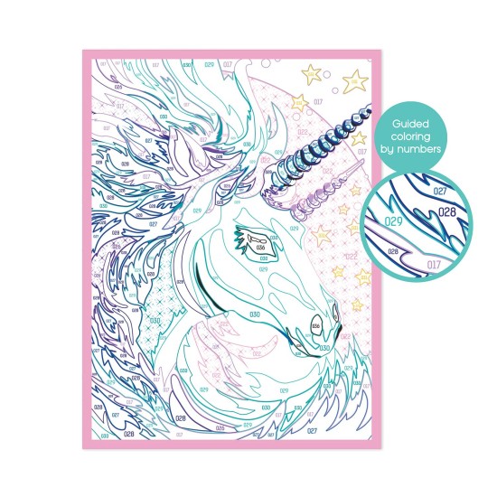 HappiHobbi Paint & Frame Paint by Numbers Fairytale Unicorn Για Ηλικίες 8+ Χρονών HappiHobbi Paint & Frame Paint by Numbers Fairytale Unicorn Για Ηλικίες 8+ Χρονών