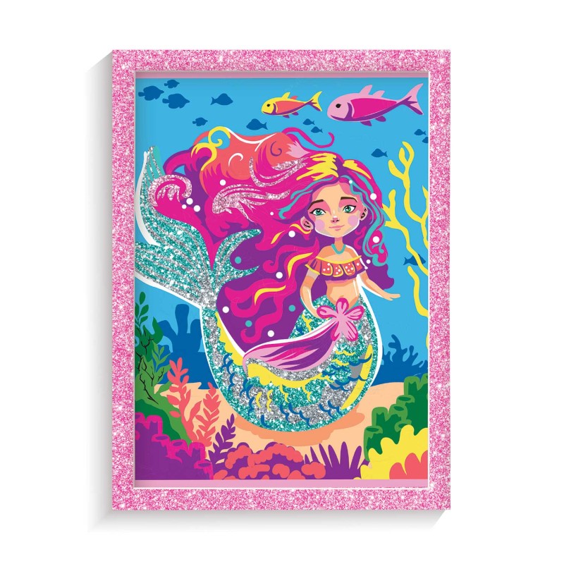 HappiHobbi Paint & Frame Paint by Numbers Mythical Mermaid Για Ηλικίες 8+ Χρονών
