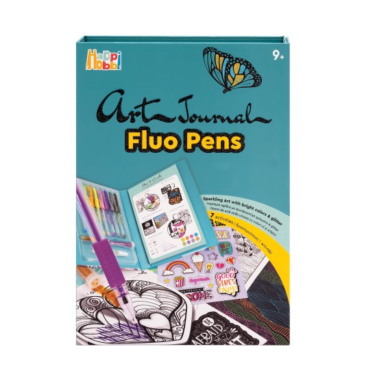 HappiHobbi Art Journal Fluo Στυλό Για 9+ Χρονών HappiHobbi Art Journal Fluo Στυλό Για 9+ Χρονών