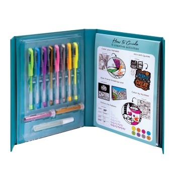 HappiHobbi Art Journal Fluo Στυλό Για 9+ Χρονών