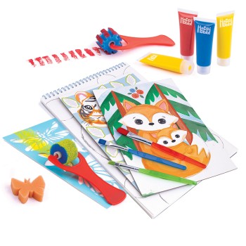 HappiHobbi Εργαστήριο Ζωγραφικής Junior Χρώματα Νερομπογιάς Για 4+ Χρονών