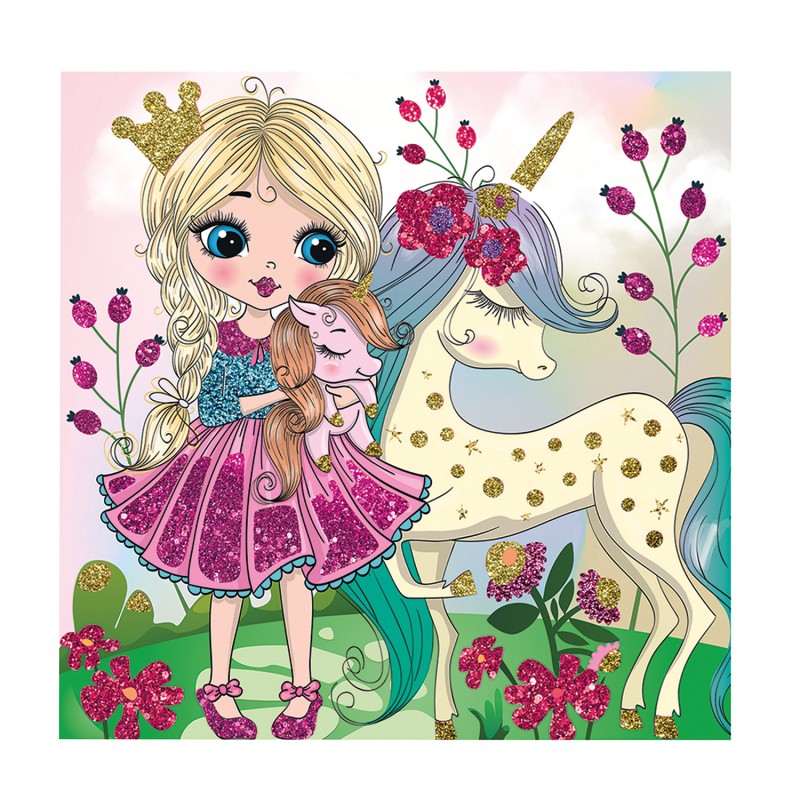 HappiHobbi Art Σετ Χειροτεχνίας με Glitter Για 5+ Χρονών