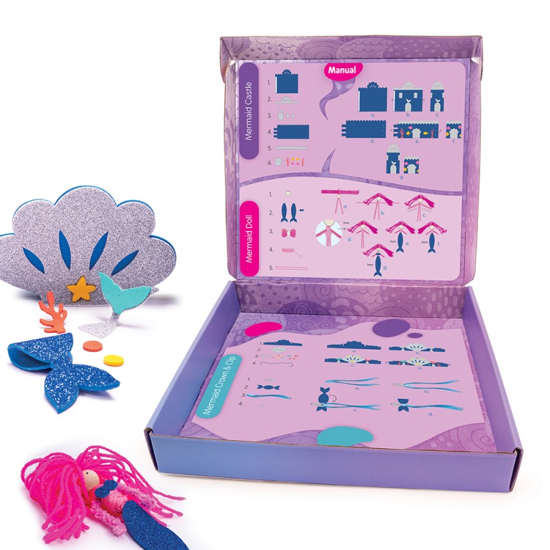 AS Craft Γοργόνα Παιχνίδι Με 4 Χειροτεχνίες DIY Για 3+ Χρονών