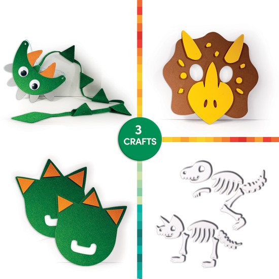 AS Craft Δεινόσαυρος Παιχνίδι Με 3 Χειροτεχνίες DIY Για 3+ Χρονών