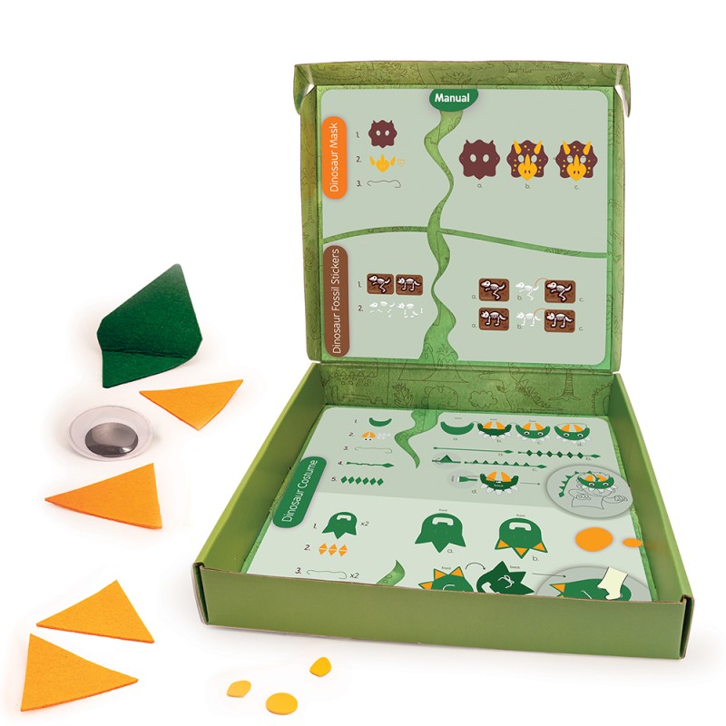 AS Craft Δεινόσαυρος Παιχνίδι Με 3 Χειροτεχνίες DIY Για 3+ Χρονών