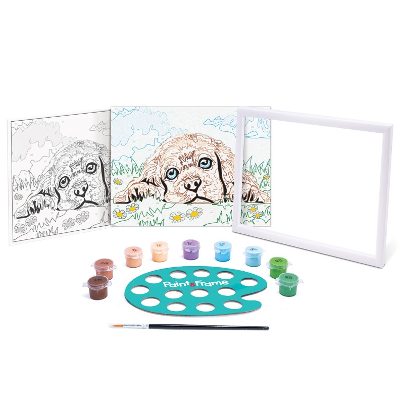 Paint & Frame Ζωγραφίζω Με Αριθμούς Loving Puppy Για Ηλικίες 9+ Χρονών